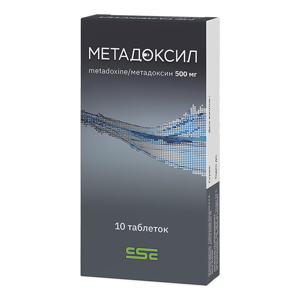 Упаковка препарата Метадоксил, таблетки 500 мг, 10 шт.