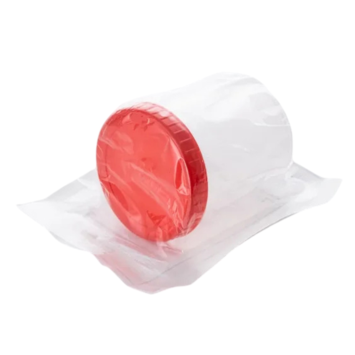 Контейнер полимерный стерильный с крышкой, 100 мл