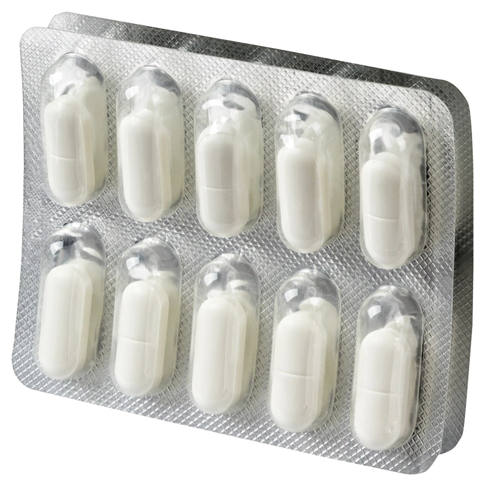 Упаковка препарата Амоксициллин, таблетки 500 мг, 20 шт. (Биохимик)