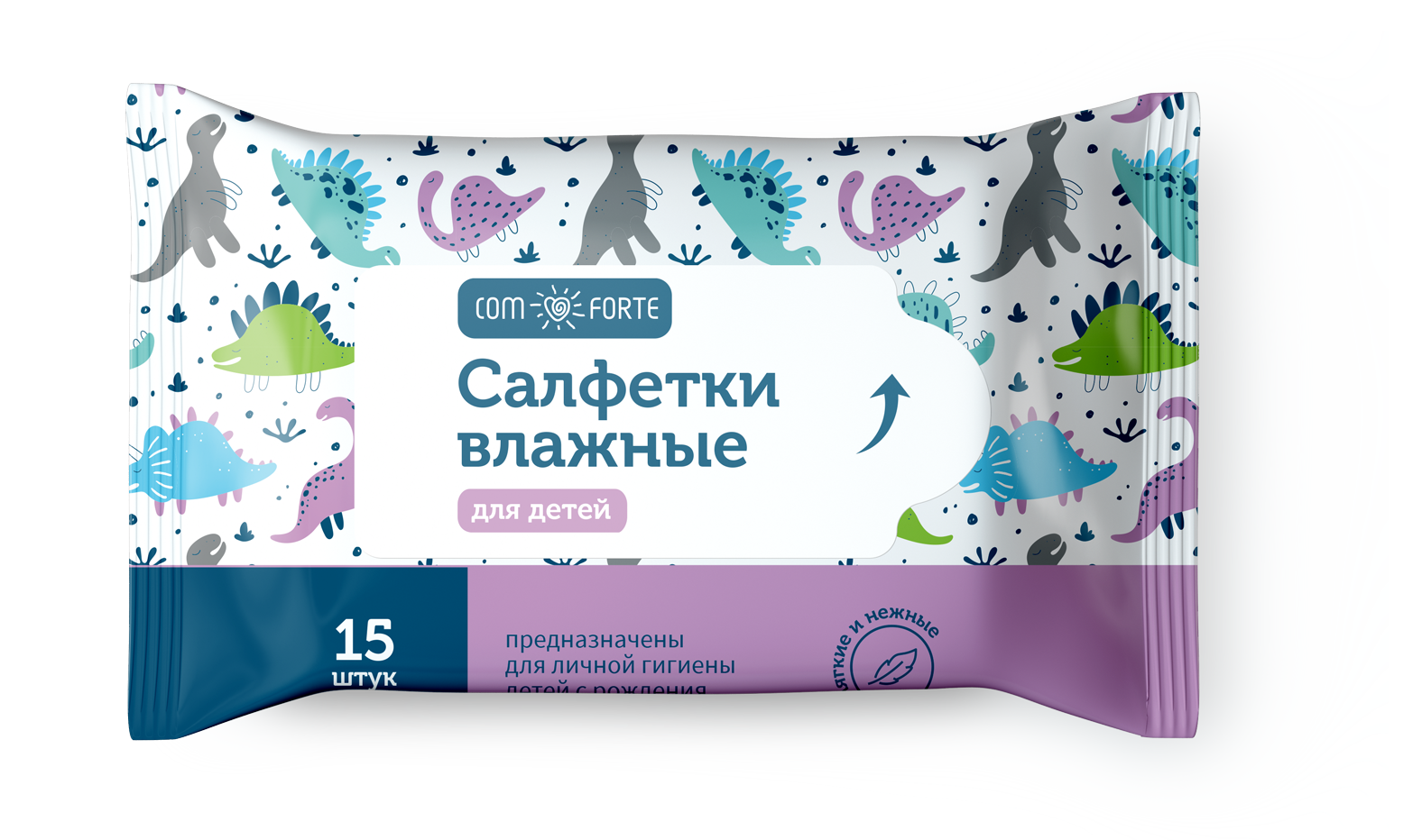 Салфетки ComForte влажные детские, 15 шт.