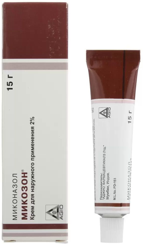 Упаковка препарата Микозон, крем 2%, 15 г