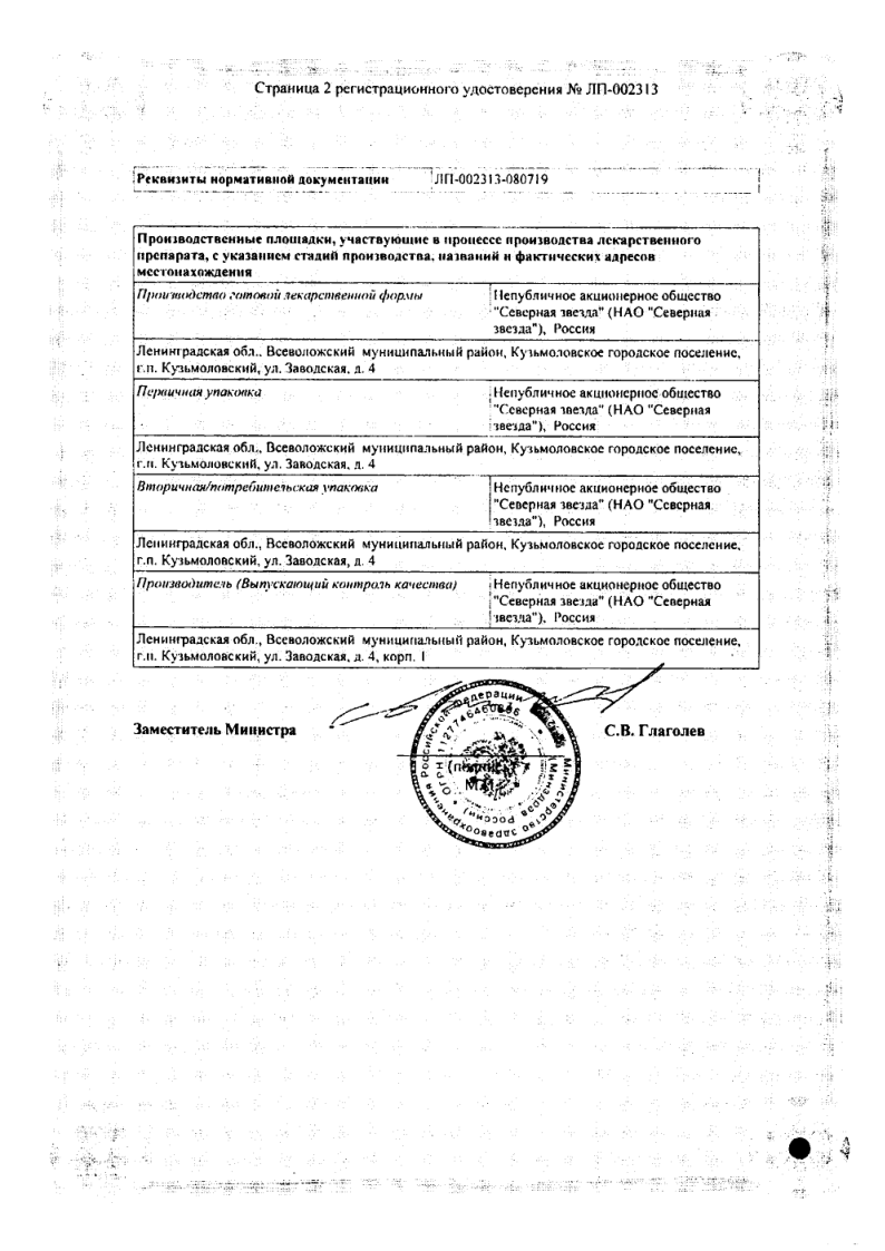Сертификат на Силденафил
