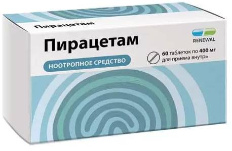 Пирацетам таблетки, покрытые пленочной оболочкой 400 мг, 60 шт. (Обновление) 