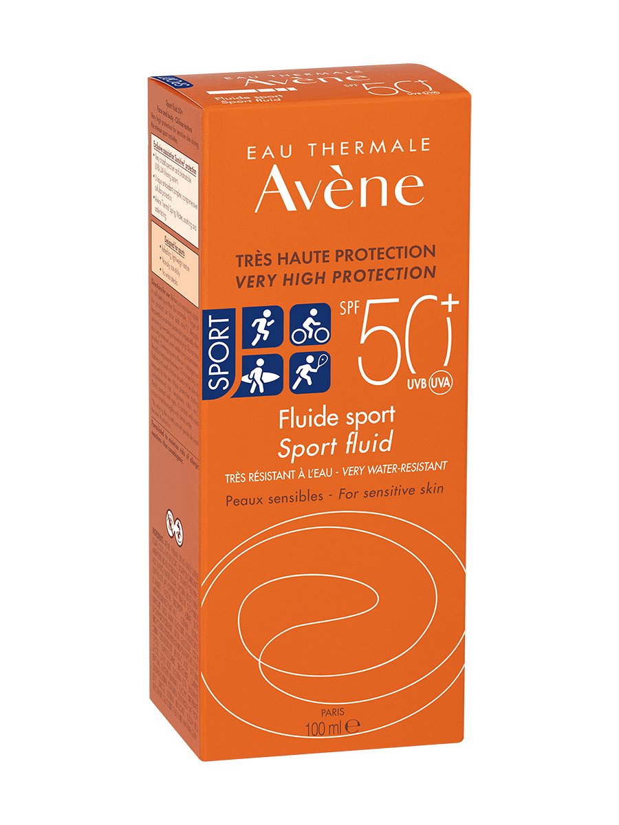 Avene, солнцезащитный флюид Спорт SPF50+, 100 мл
