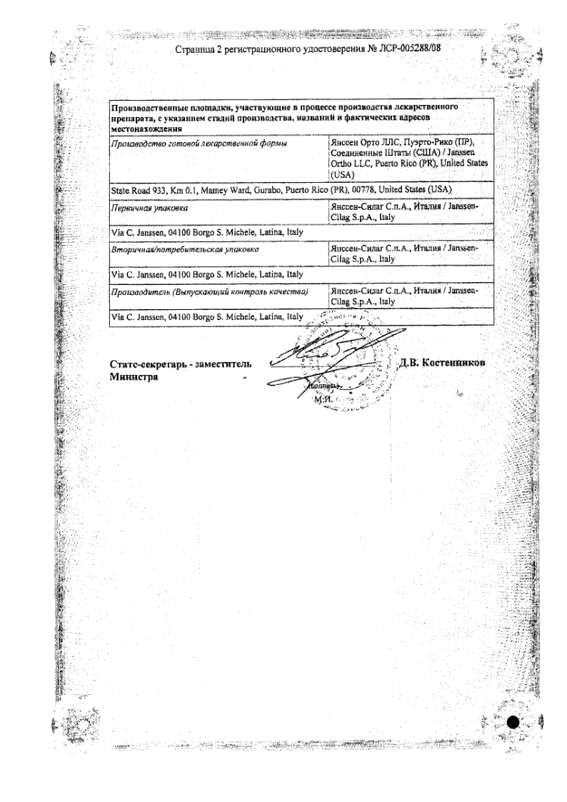 Сертификат на Топамакс