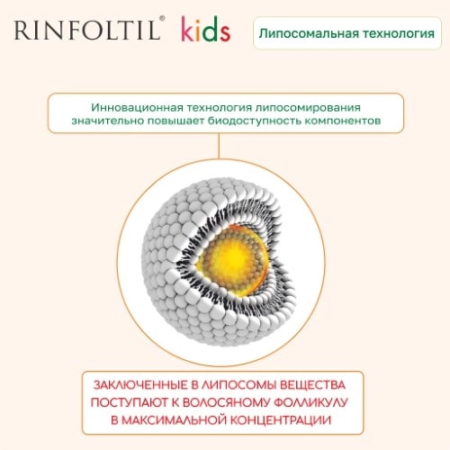 РИНФОЛТИЛ кидс, гипоаллергенная сыворотка с липосомами, 160 мг, 30 шт. (арт. 246837)