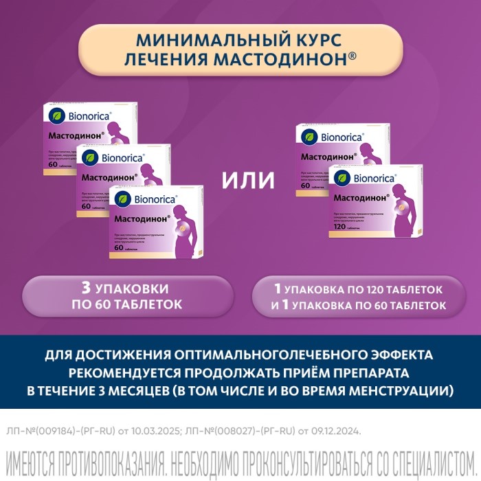 Упаковка препарата Мастодинон, таблетки, 120 шт.