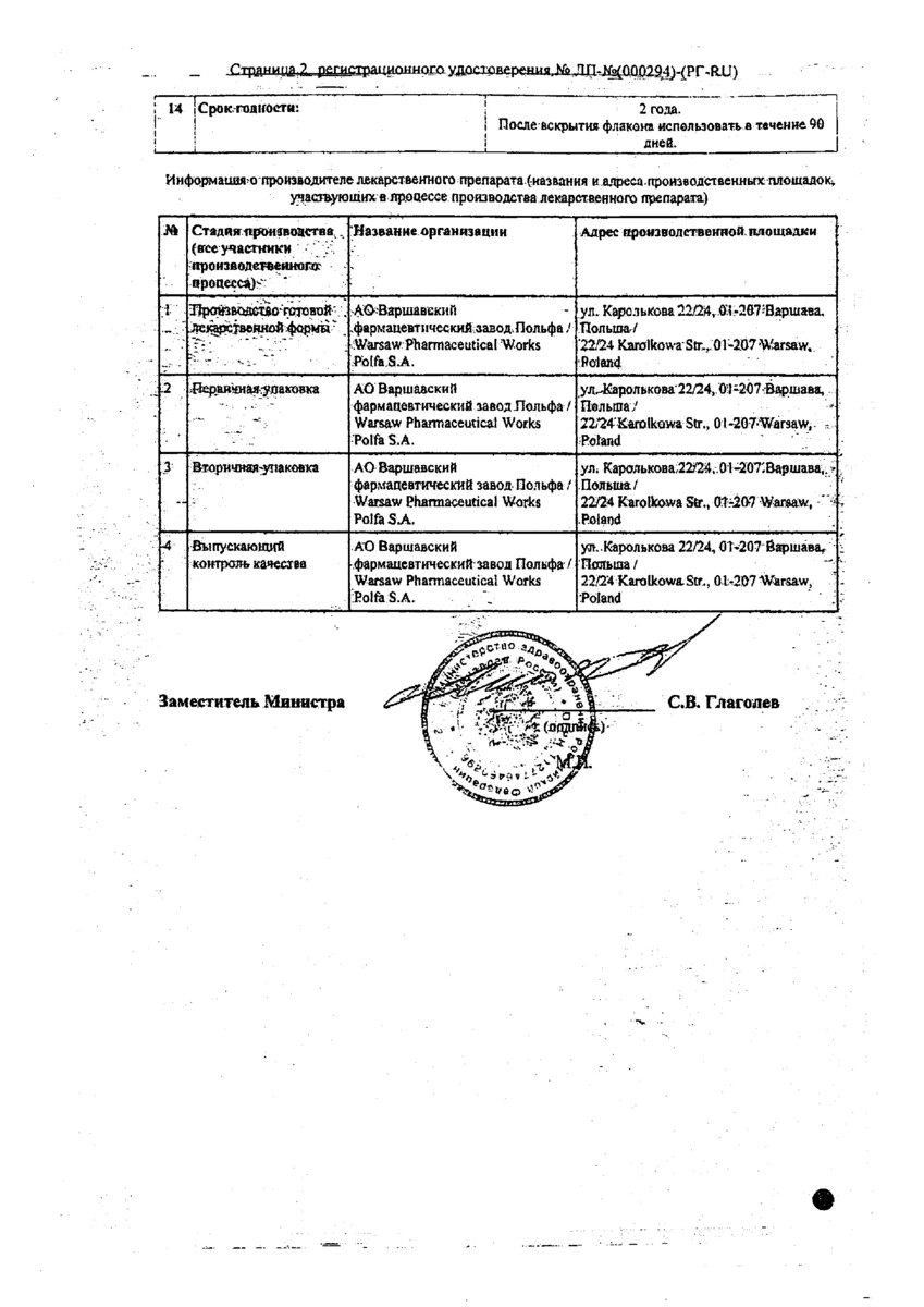 Сертификат на Брим Антиглау ЭКО