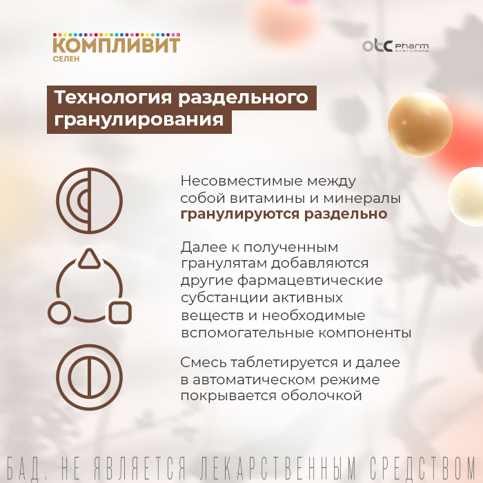 Компливит Селен, таблетки, 60 шт.