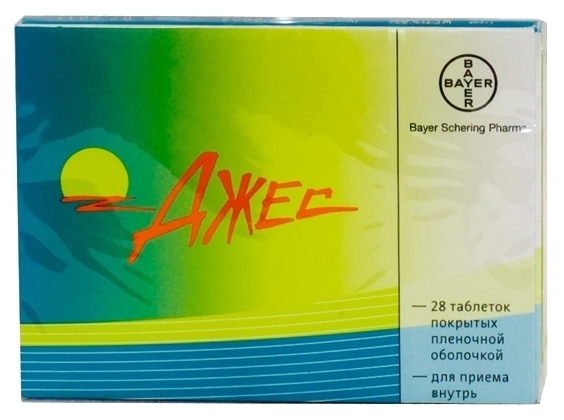 Джес, таблетки в пленочной оболочке, 28 шт. 
