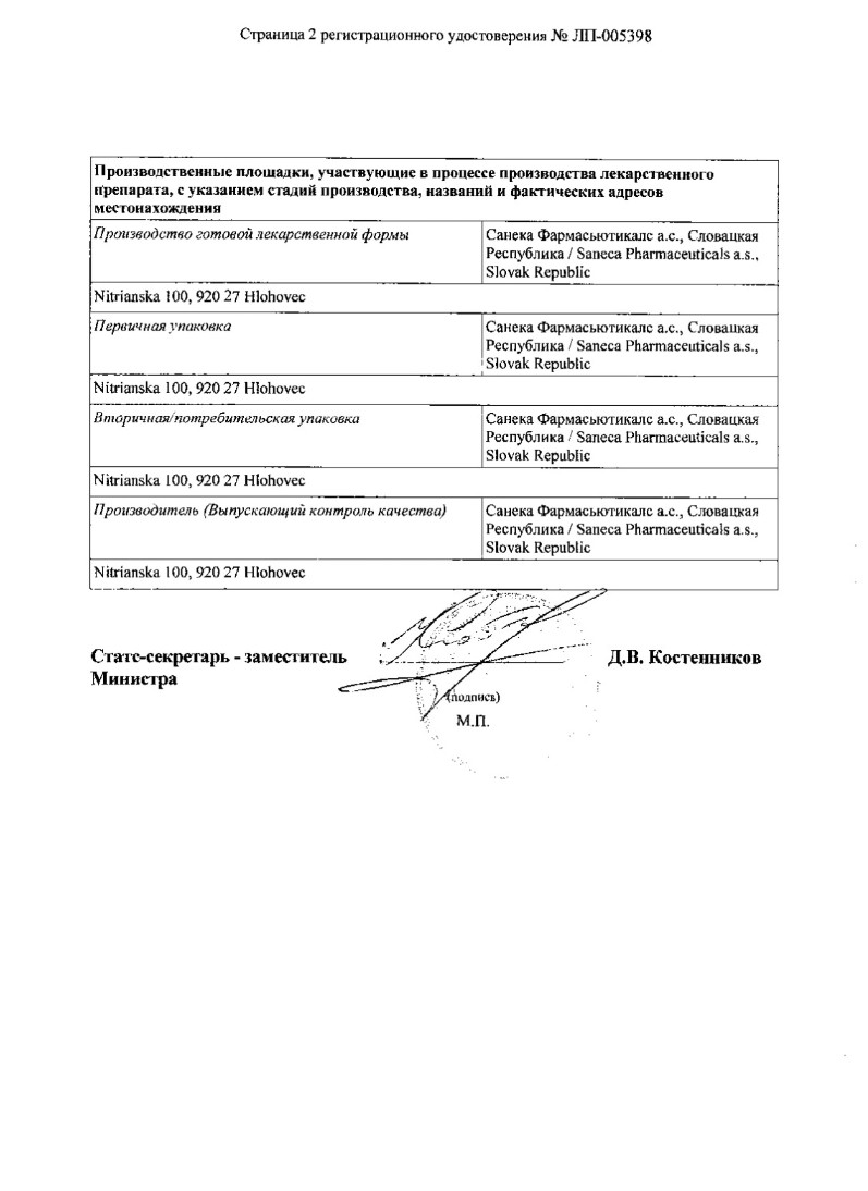 Сертификат на Соликса