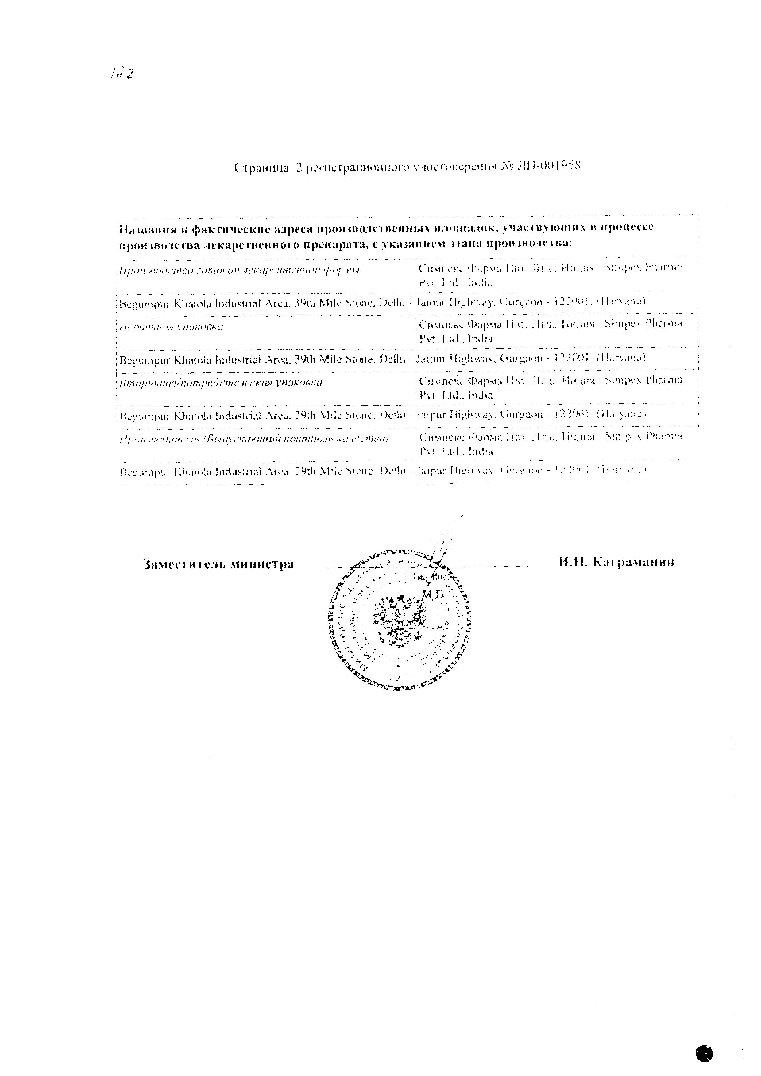 Сертификат на Кетокам