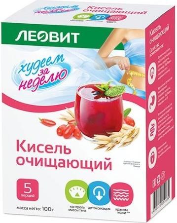 Леовит, кисель очищающий 20 г, 5 шт.