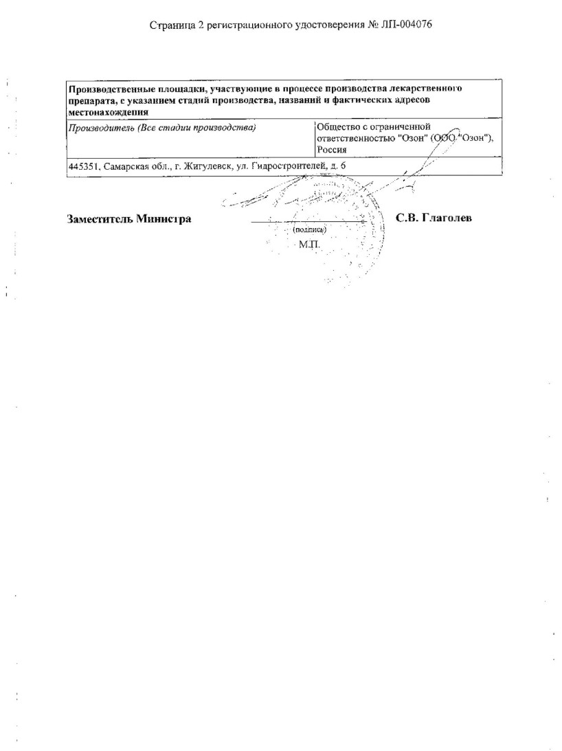 Сертификат на Ламотриджин