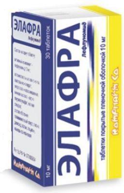 Элафра, таблетки покрыт. плен. об. 10 мг, 30 шт. 