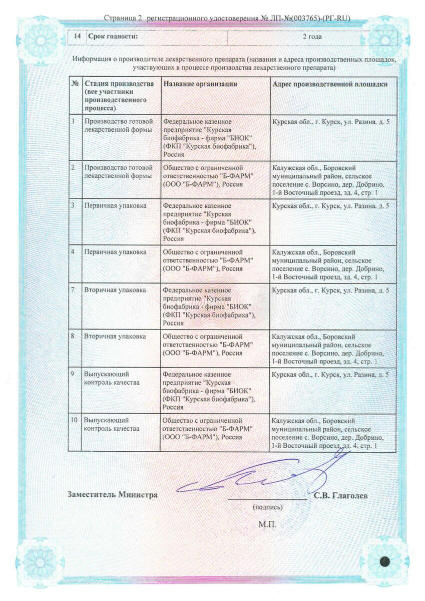 Сертификат на Декспейн