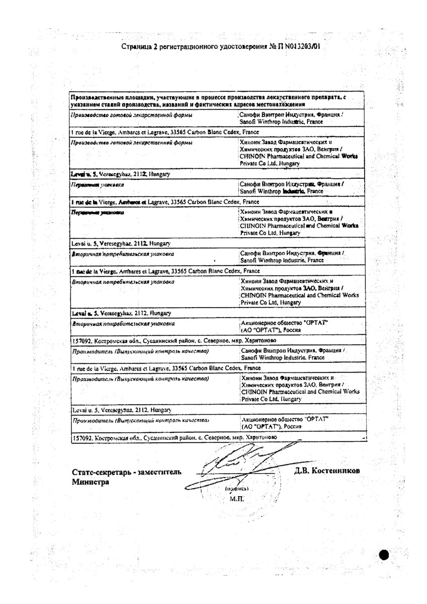 Сертификат на Магне В6