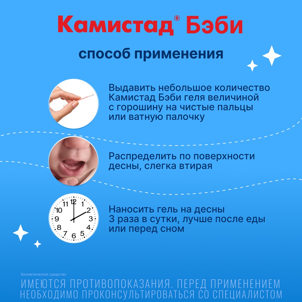 Камистад Бэби гель 20 г, 1 шт.