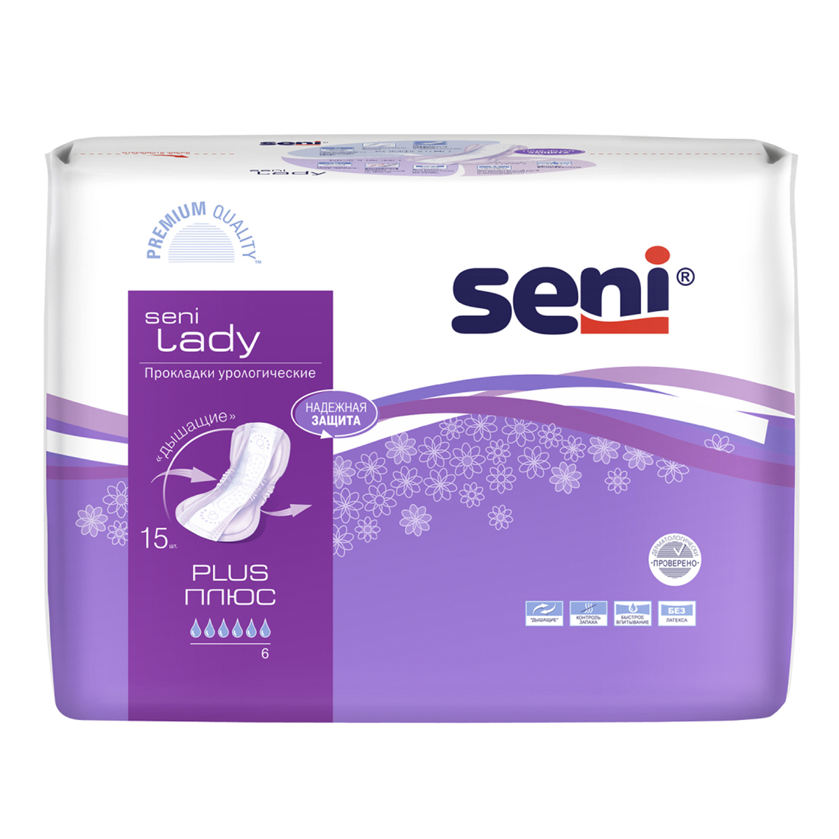Seni Lady Plus, прокладки урологические, 15 шт.