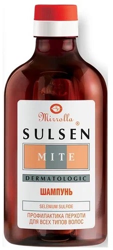 Mirrolla Sulsen Мите, шампунь для профилактики перхоти 1 %, флакон 150 мл, 1 шт.