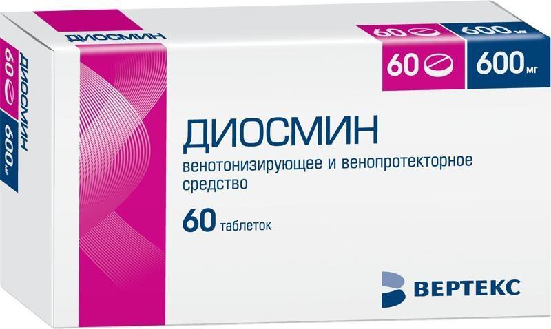 Диосмин, таблетки покрыт. плен. об. 600 мг, 60 шт. купить по цене 1 252 ...