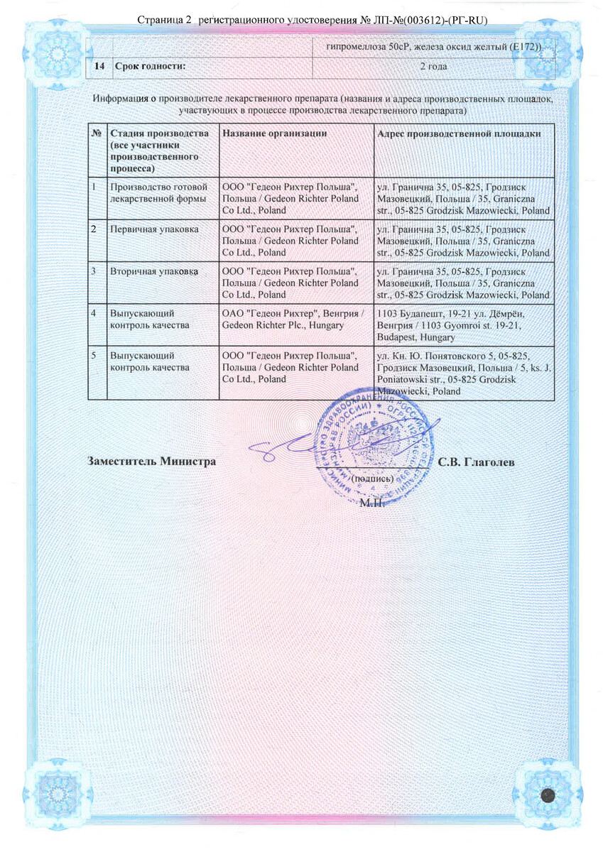 Сертификат на Синглон