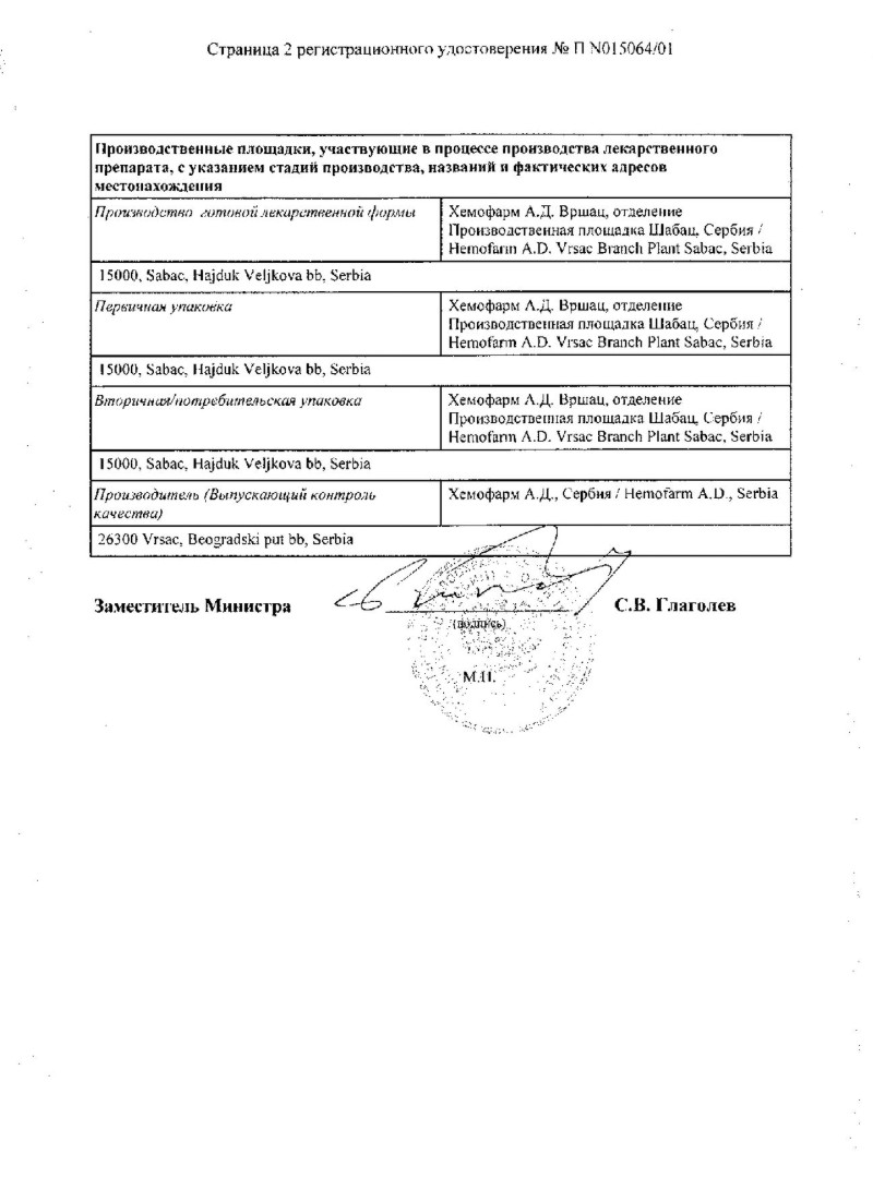 Сертификат на Пантомеколь