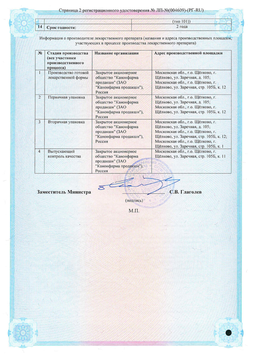 Сертификат на Тримебутин