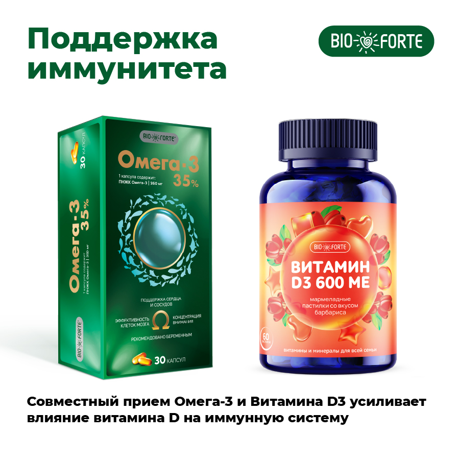 Омега-3 35% BioForte, капсулы 1400 мг, 30 шт.