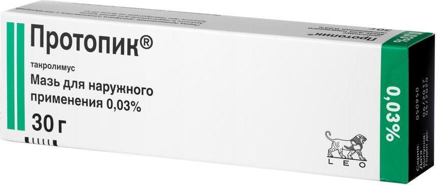 Упаковка препарата Протопик, мазь 0.03%, 30 г