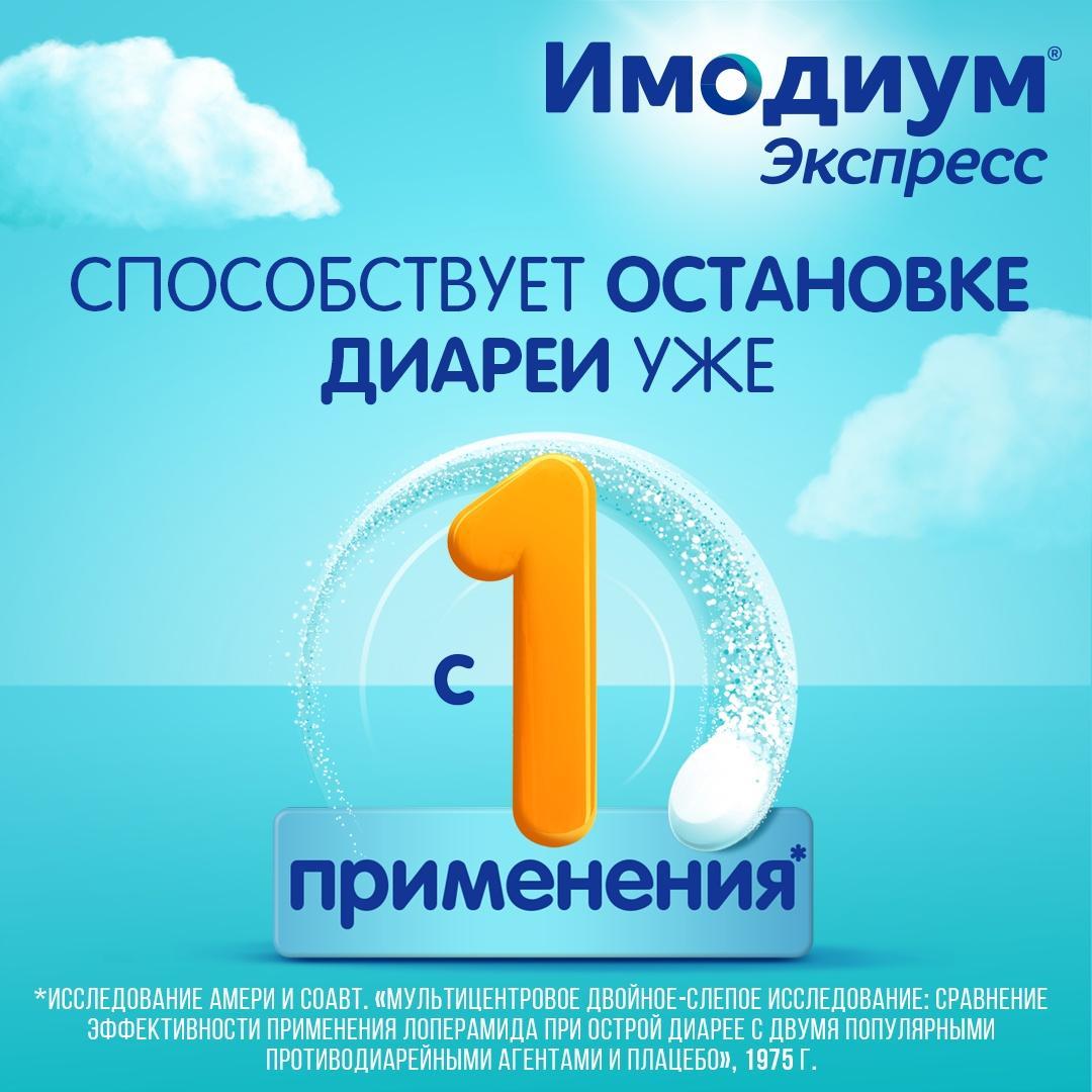 Имодиум Экспресс, таблетки-лиофилизат 2 мг, 20 шт.