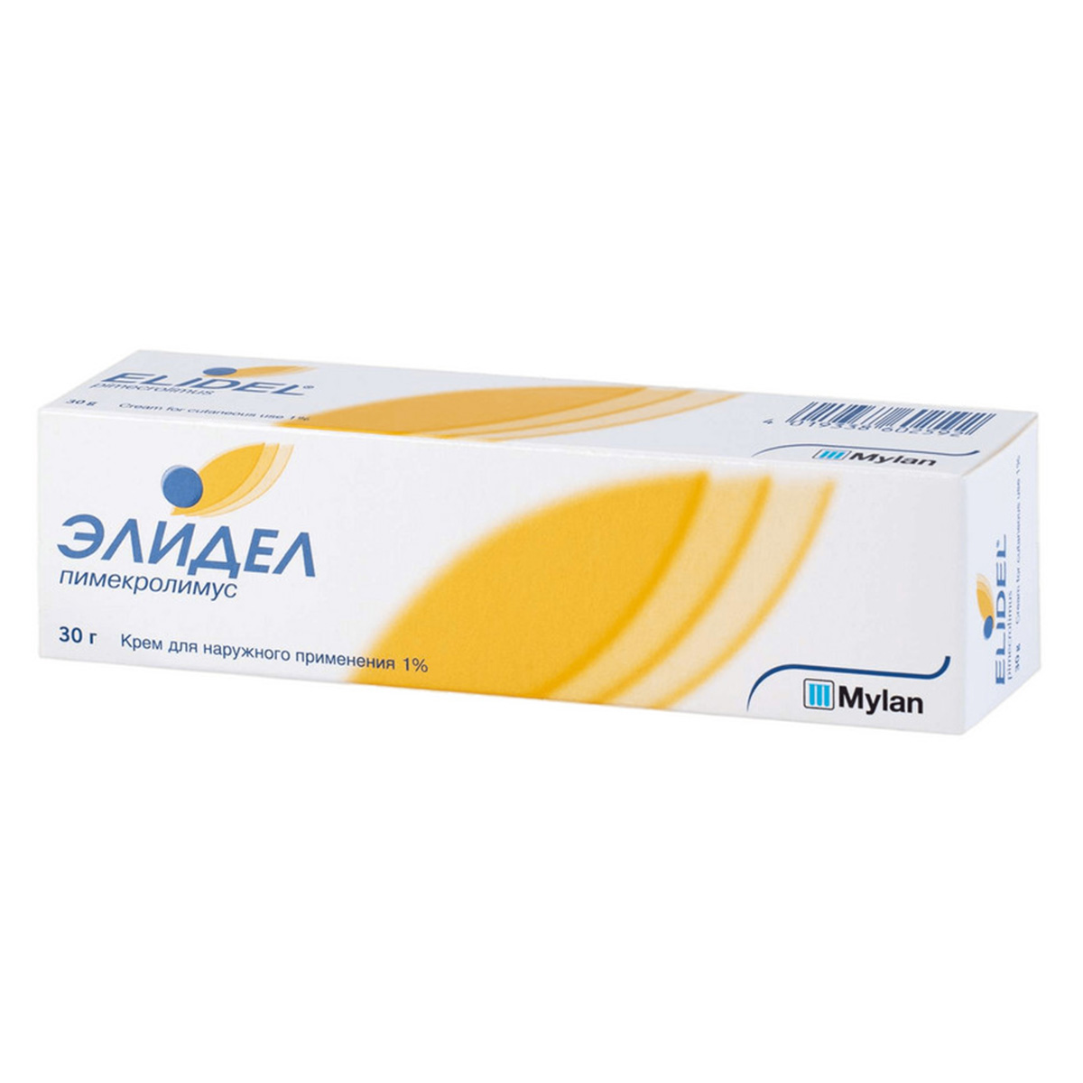 Упаковка препарата Элидел, крем 1%, 30 г
