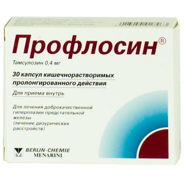 Профлосин, капсулы 0.4 мг, 30 шт. 