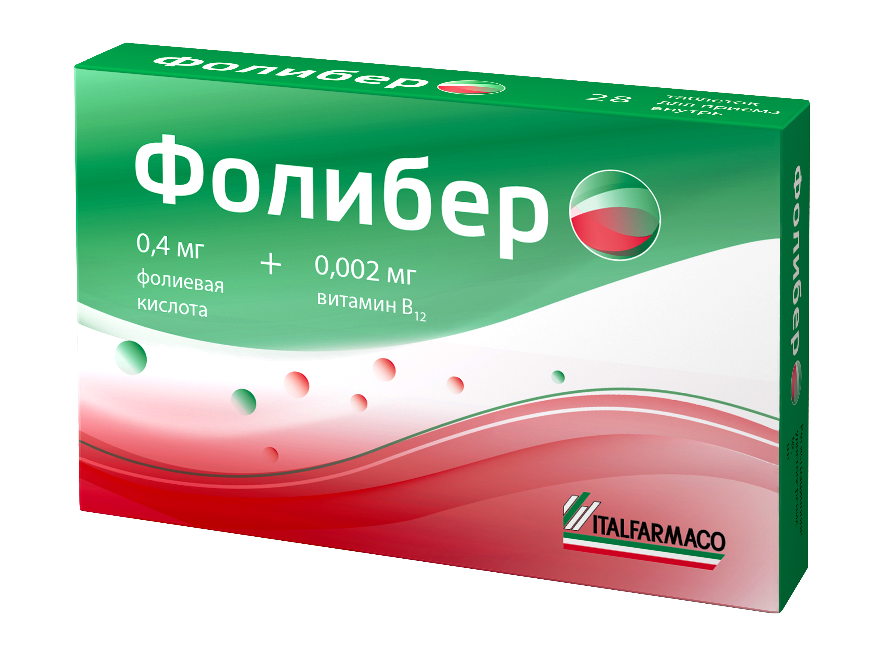 Фолибер, таблетки, 28 шт.