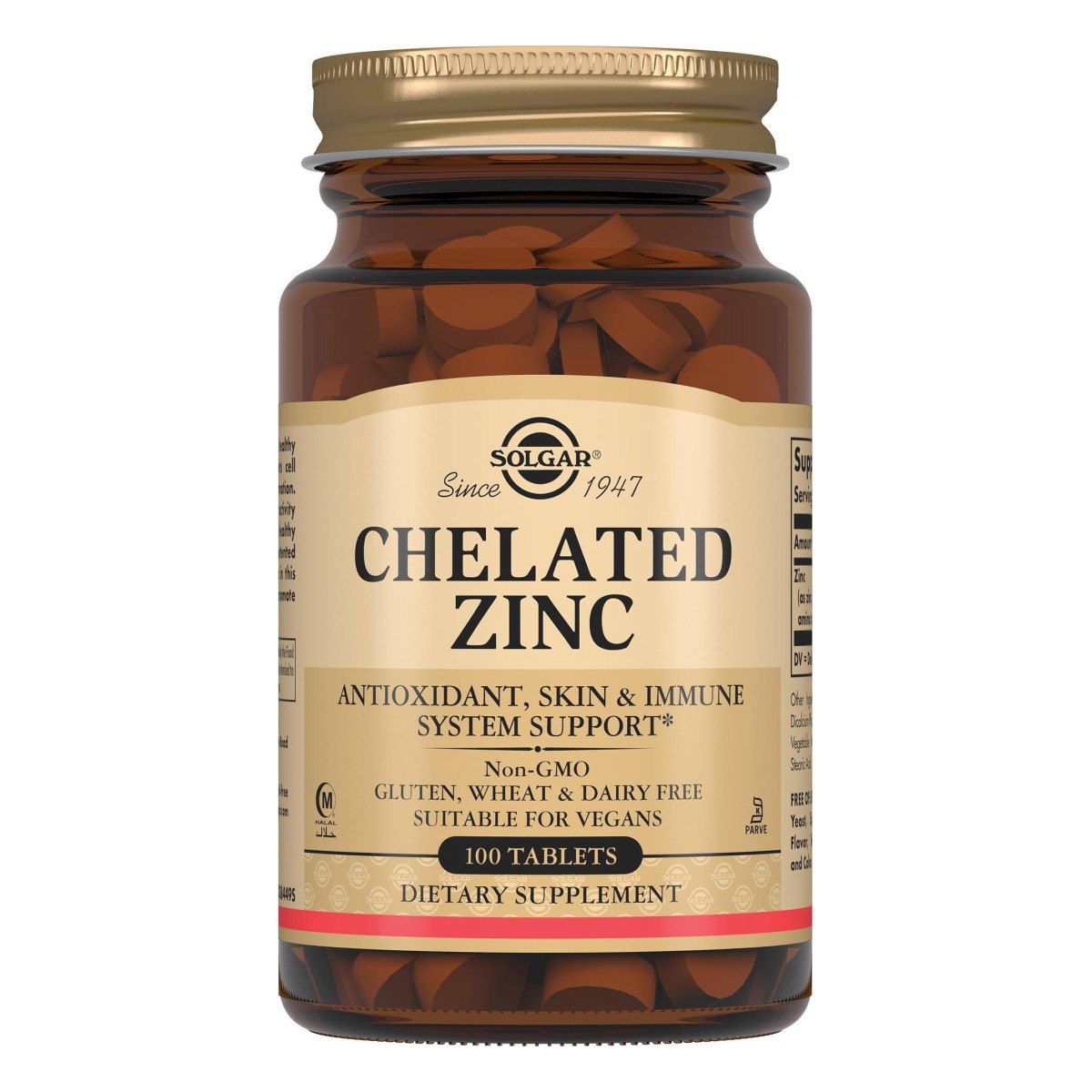 Солгар Хелат Цинка, таблетки, 100 шт.