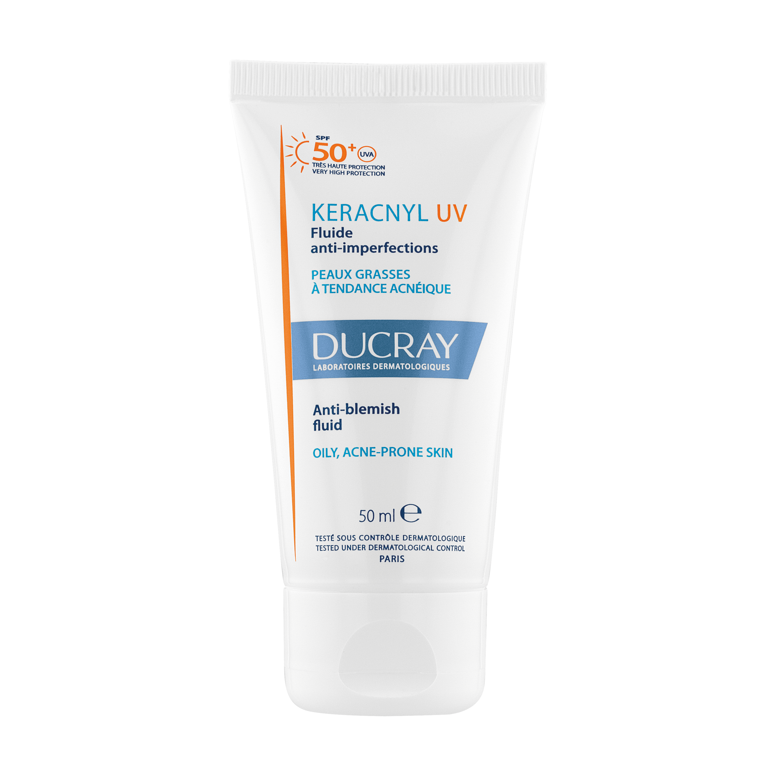 Ducray Keracnyl UV флюид для жирной кожи SPF50 50 мл 1359₽