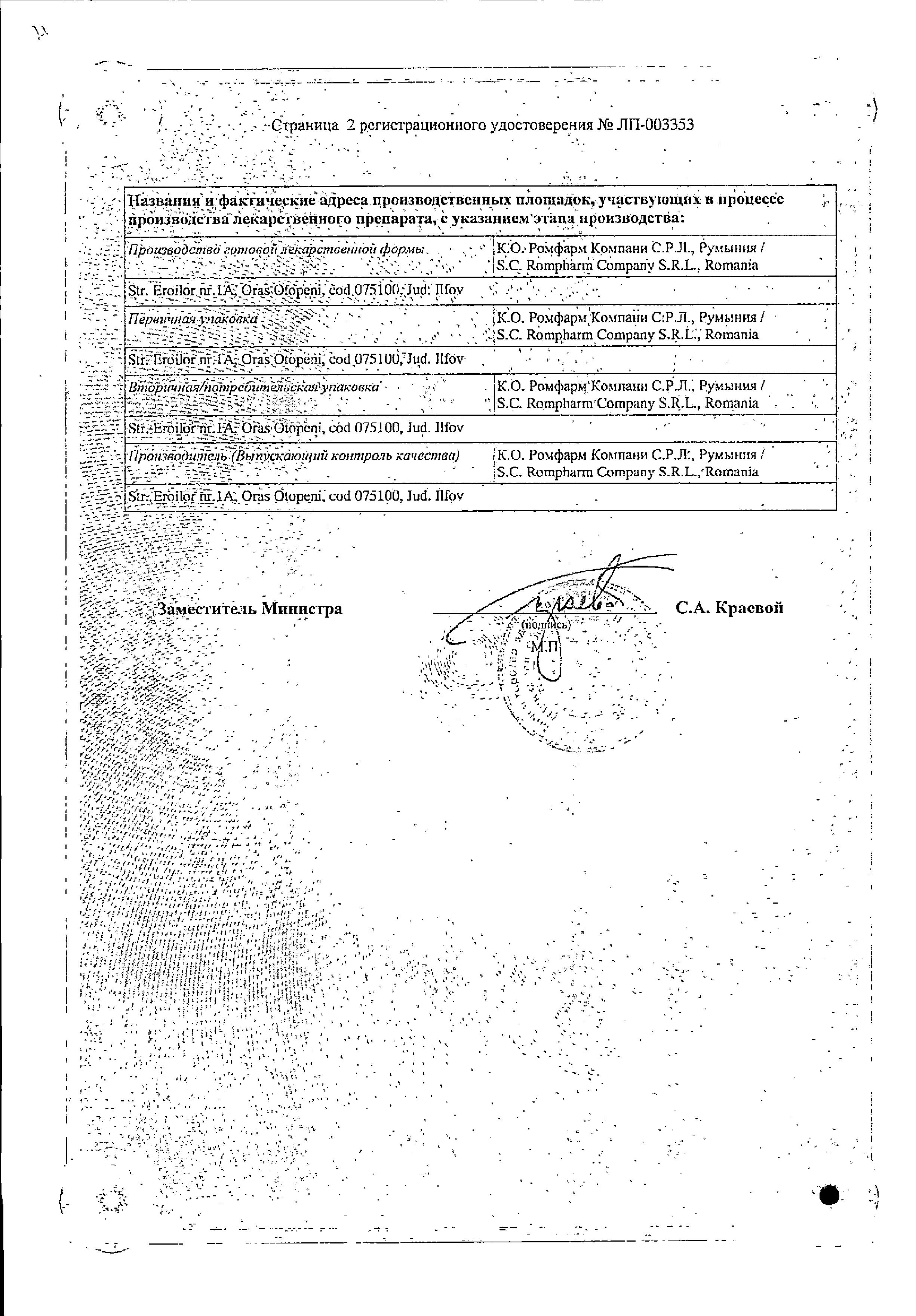 Сертификат на Кетодексал