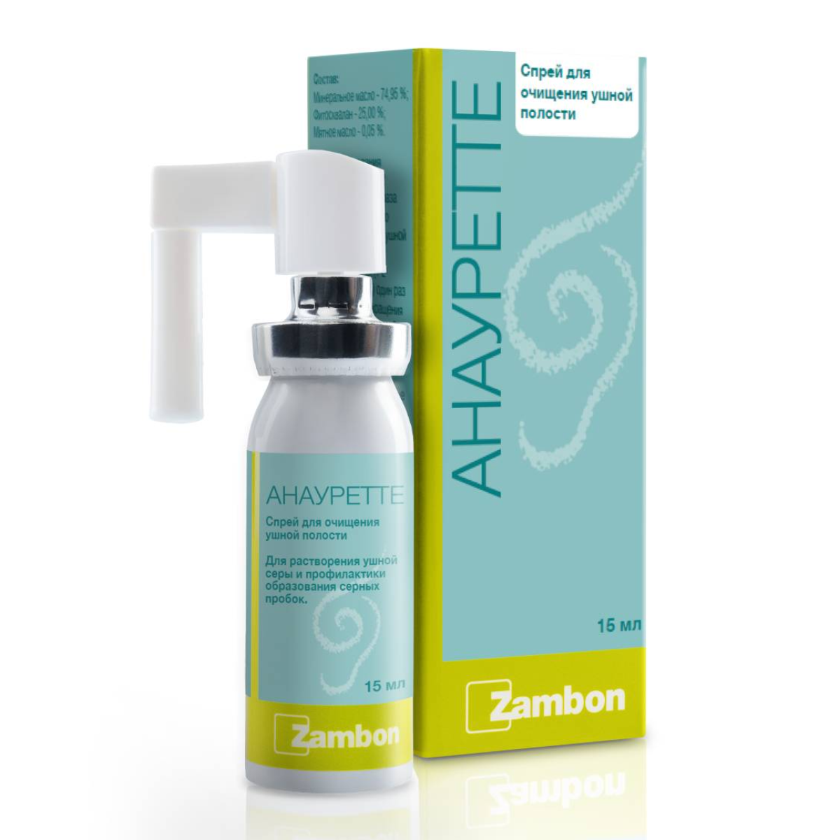Упаковка препарата Анауретте, спрей, 15 мл