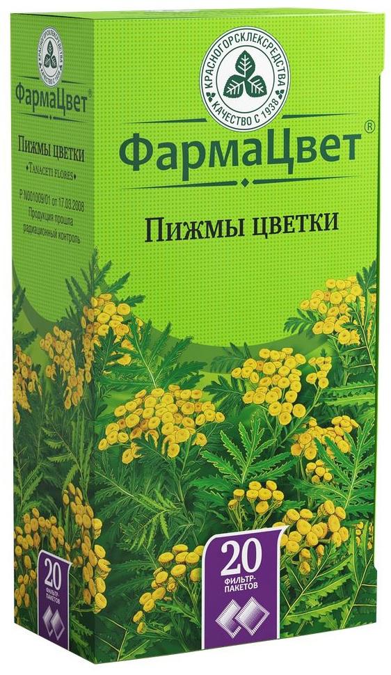 Упаковка препарата Пижмы цветки, пакетики 1.5 г, 20 шт.