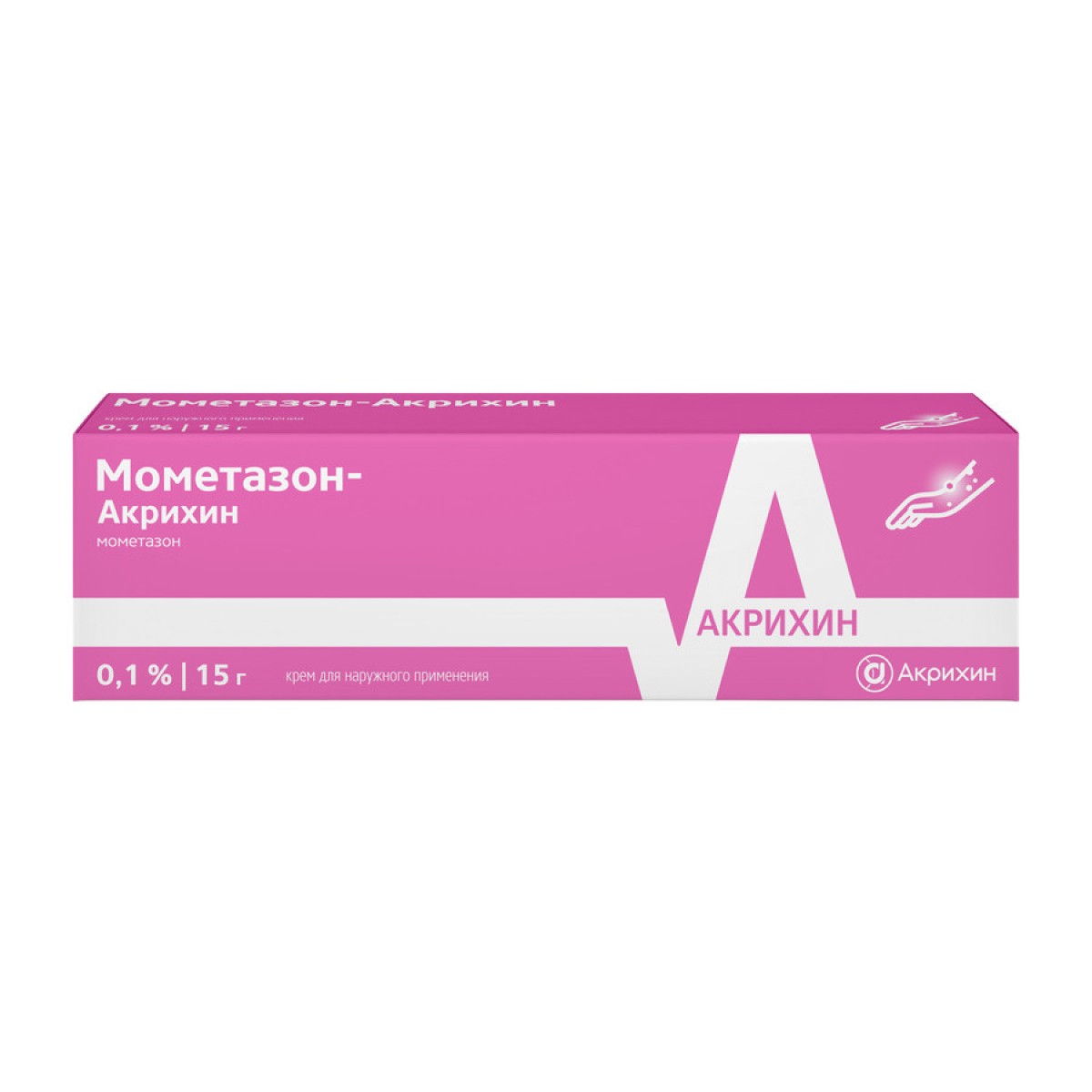 Упаковка препарата Мометазон-Акрихин, крем 0.1%, 15 г