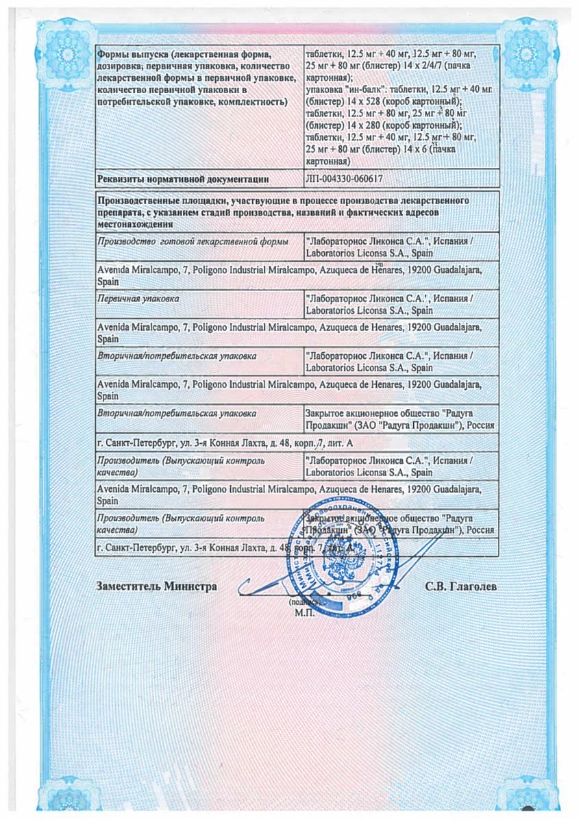 Сертификат на Телпрес плюс