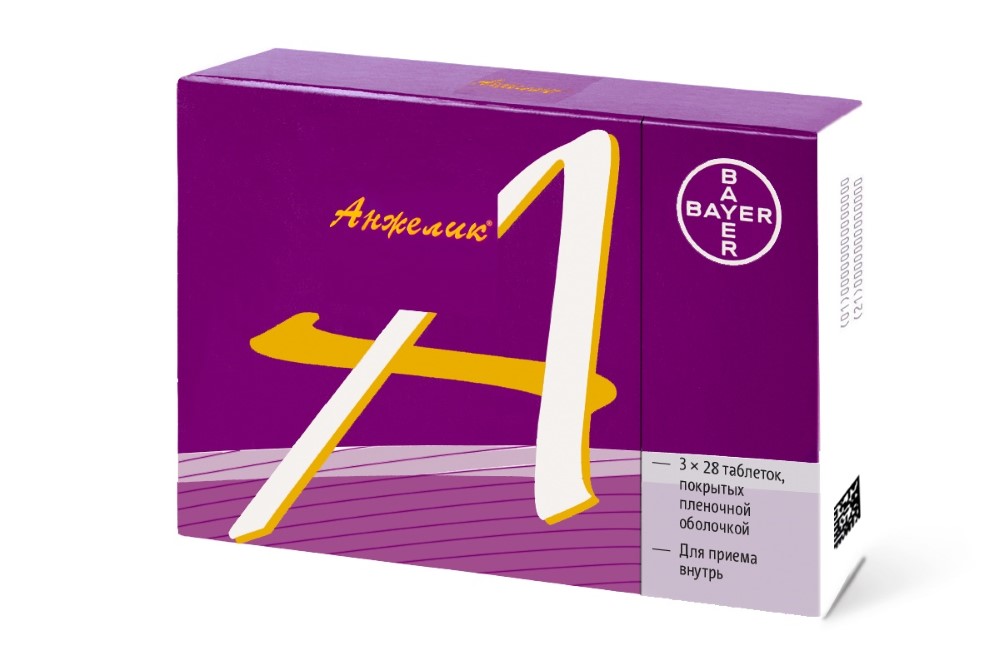 Упаковка препарата Анжелик, таблетки покрытые пленочной оболочкой, 84 шт.