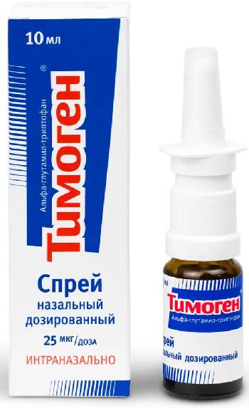 Тимоген, спрей назальный 25 мкг/доза, 10 мл купить по цене 434 руб. в Москве, инструкция, отзывы в интернет-аптеке Polza.ru