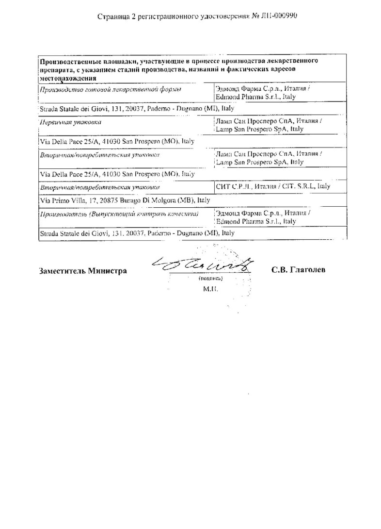 Сертификат на Эдомари