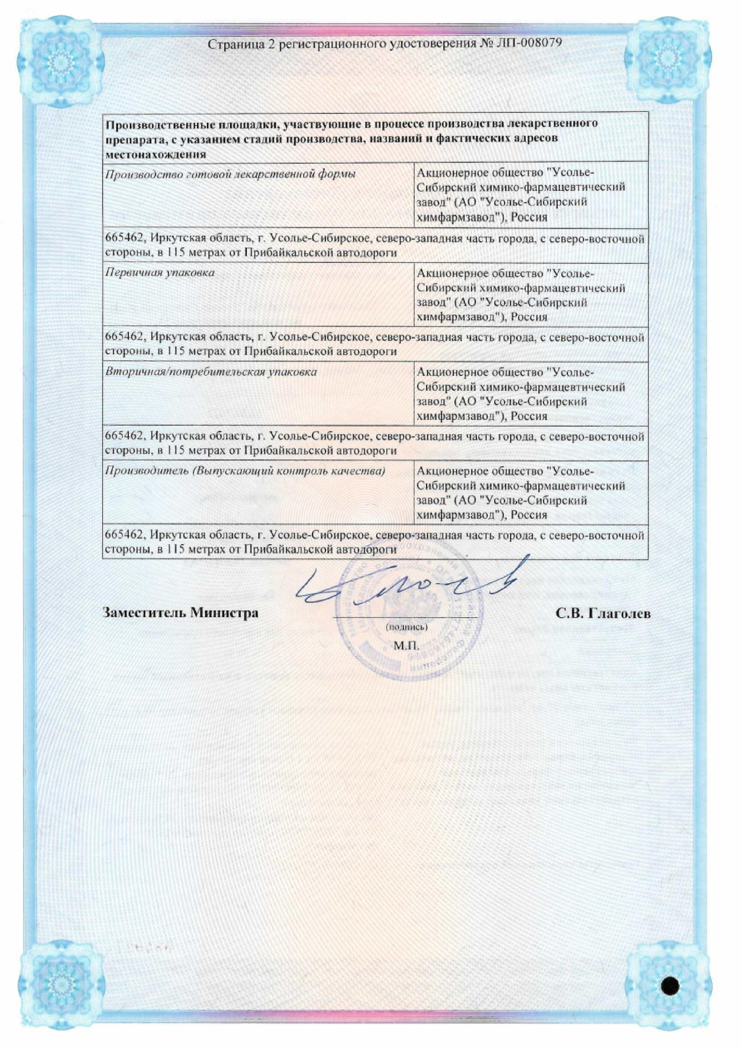 Сертификат на Бензилбензоат