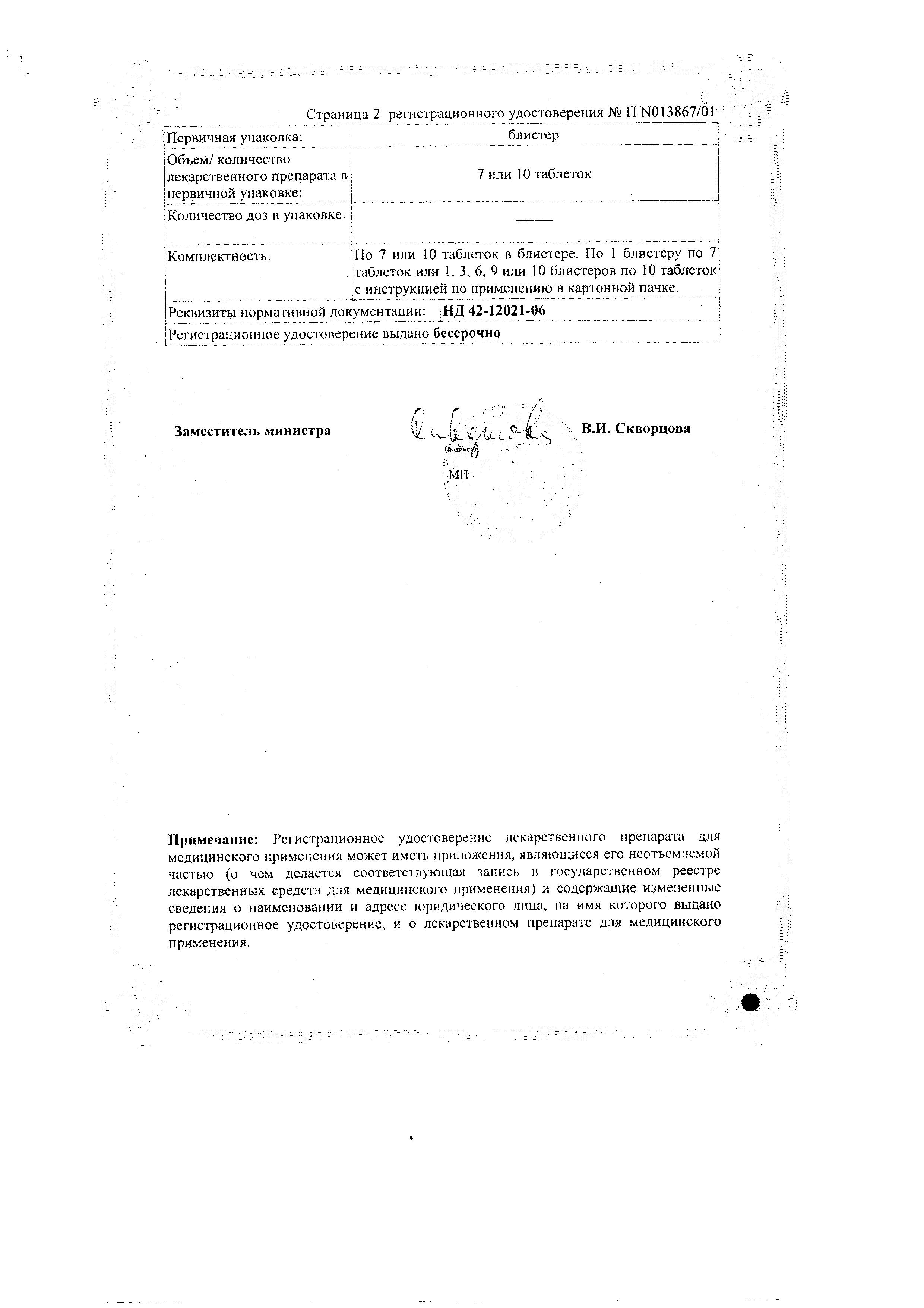 Сертификат на Зодак