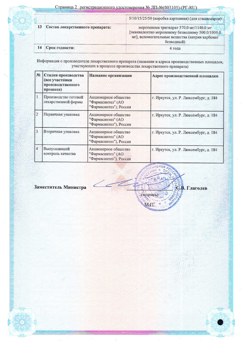 Сертификат на ФармАмеропен