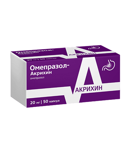 Омепразол-Акрихин, капсулы кишечнорастворимые 20 мг, 50 шт. купить по цене 149 руб. в Электростали, инструкция, отзывы в интернет-аптеке Polza.ru