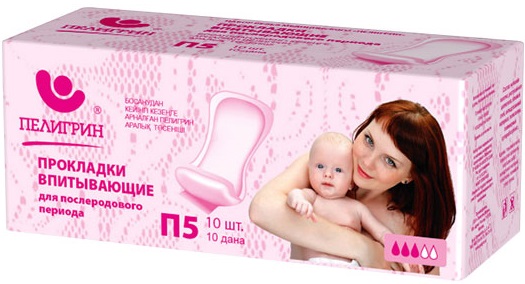 Пелигрин П5, прокладки послеродовые, 10 шт.