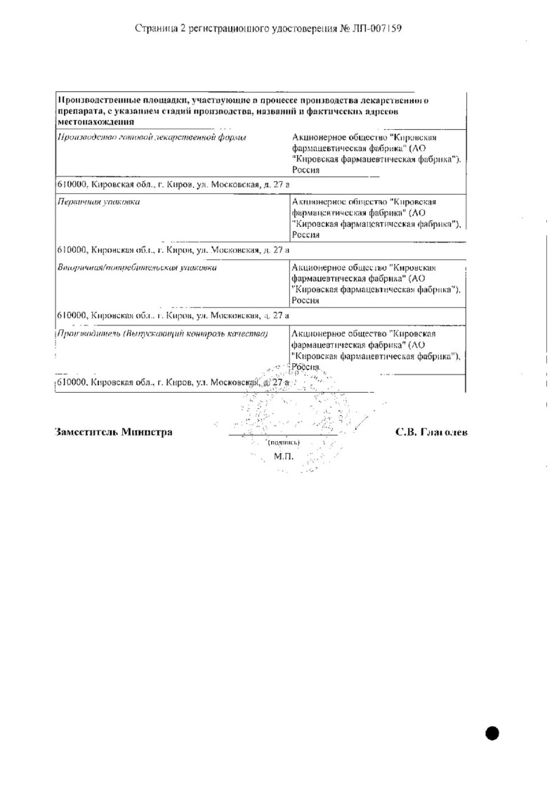 Сертификат на 